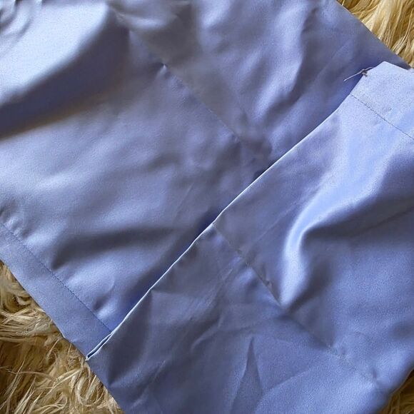 NWT Zara Light Purple/blue Satin Effect Wide Leg Pants Size Medium - Picture 11 of 12